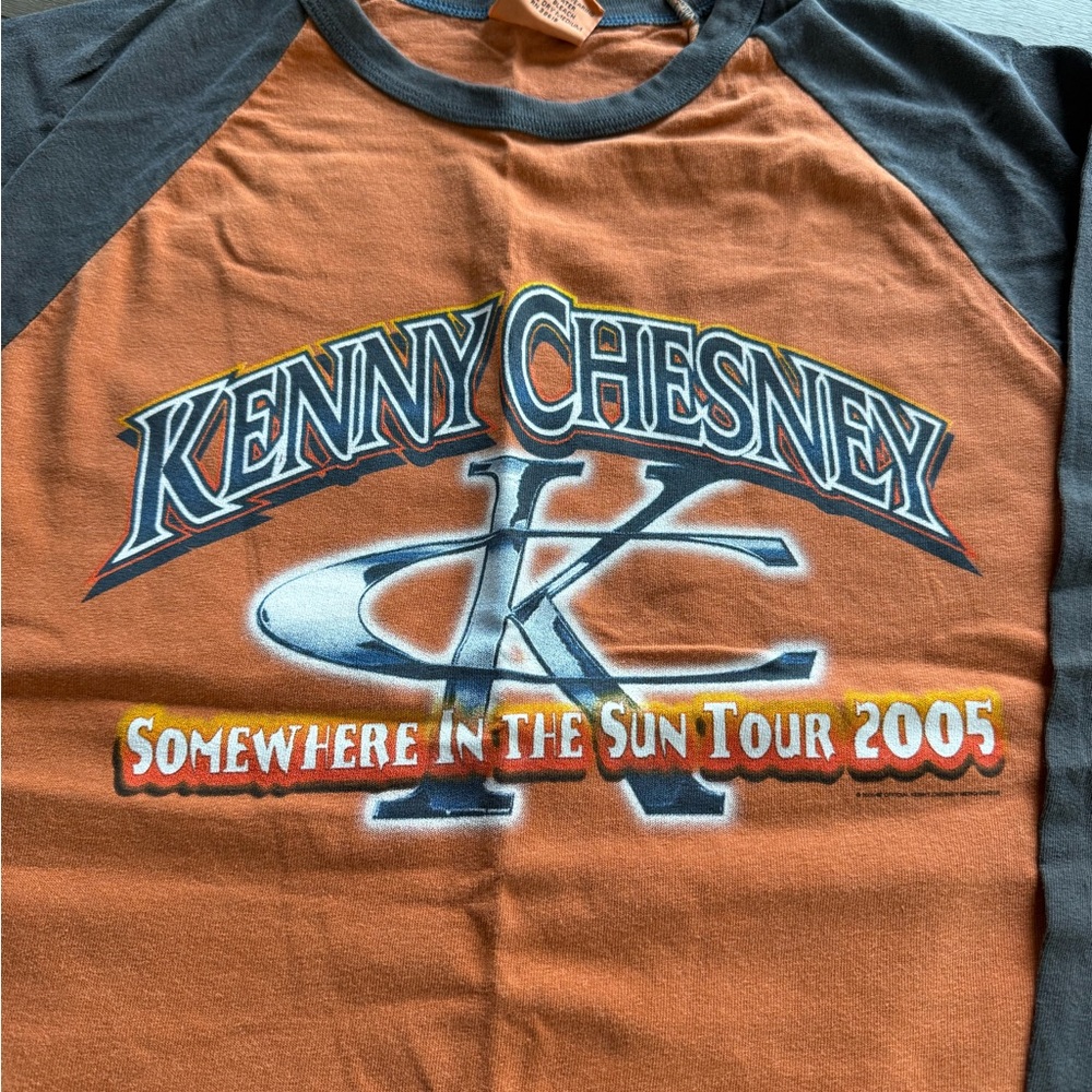 Kenny Chesney Vintage 2005 Baseball 3/4 Sleeve Tee